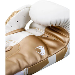 Venum Elite Boxing Glove White|Gold