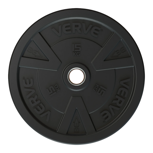 VERVE Olympic Black Bumper Plates 5kg - 25kg