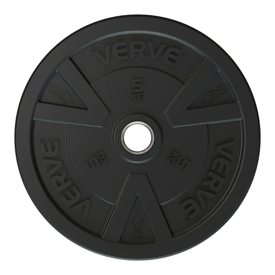 VERVE Olympic Black Bumper Plates 5kg - 25kg