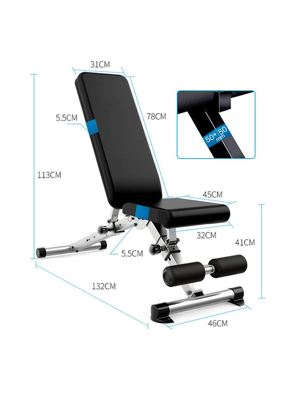 Miracle Fitness Adjustable/Foldable Weight Bench
