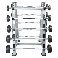 1441 Fitness Fixed Straight & Curl Barbell Weight Set - 10 kg to 30 kg With Rack