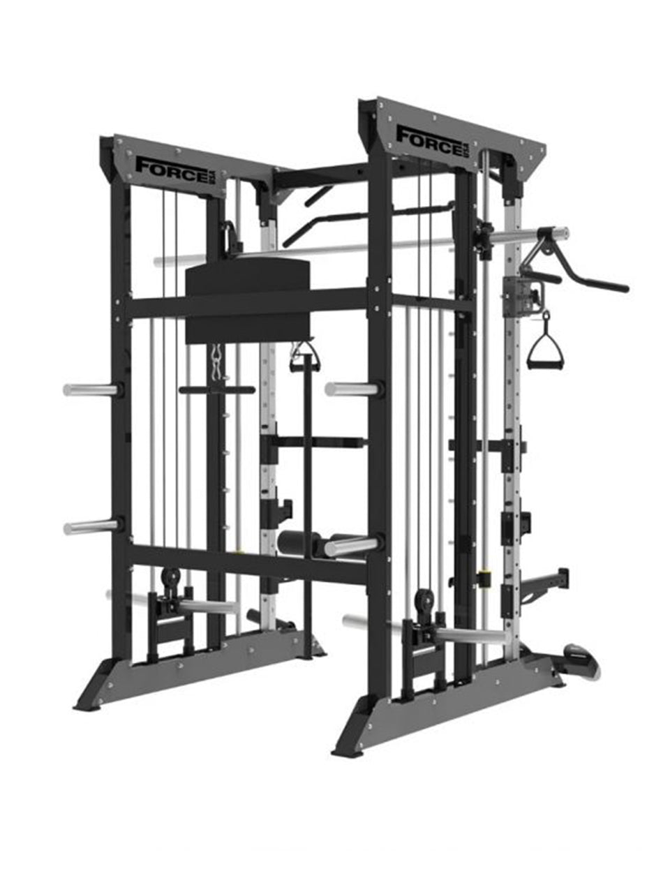 Force USA F50 All In One Plate Loaded Functional Trainer (15kg Barbell Included)
