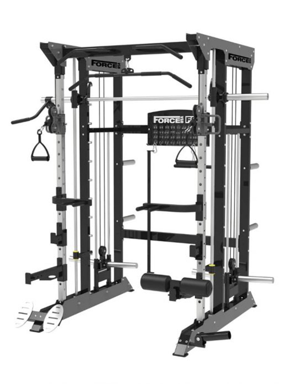 Force USA F50 All In One Plate Loaded Functional Trainer (15kg Barbell Included)