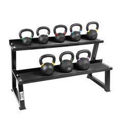 1441 Fitness Powder Coated Kettlebell - 6 Kg to 20 Kg - 8 Pcs Set with Rack