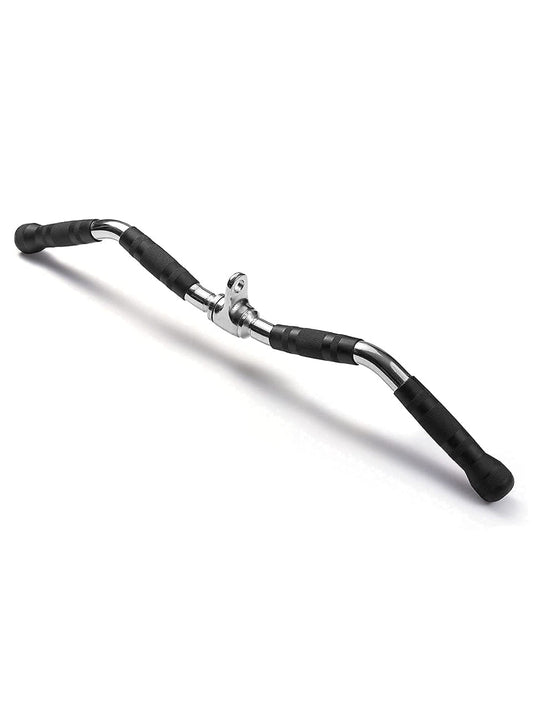 Lat Attachment - Curl Bar Lat Attahcment rotating with Rubber Grips