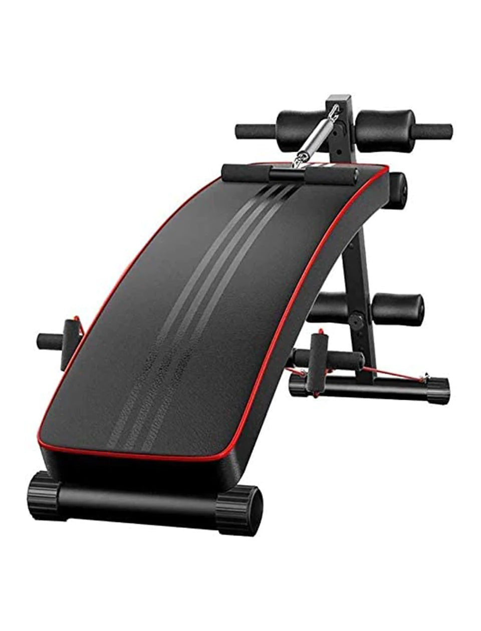 1441 Fitness Foldable Decline Sit Up Bench with Reverse Crunch Handle - B006