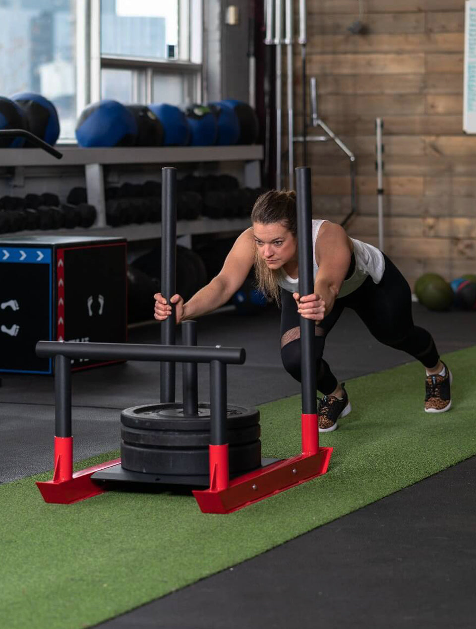 Sled Push for Cross-fit Training