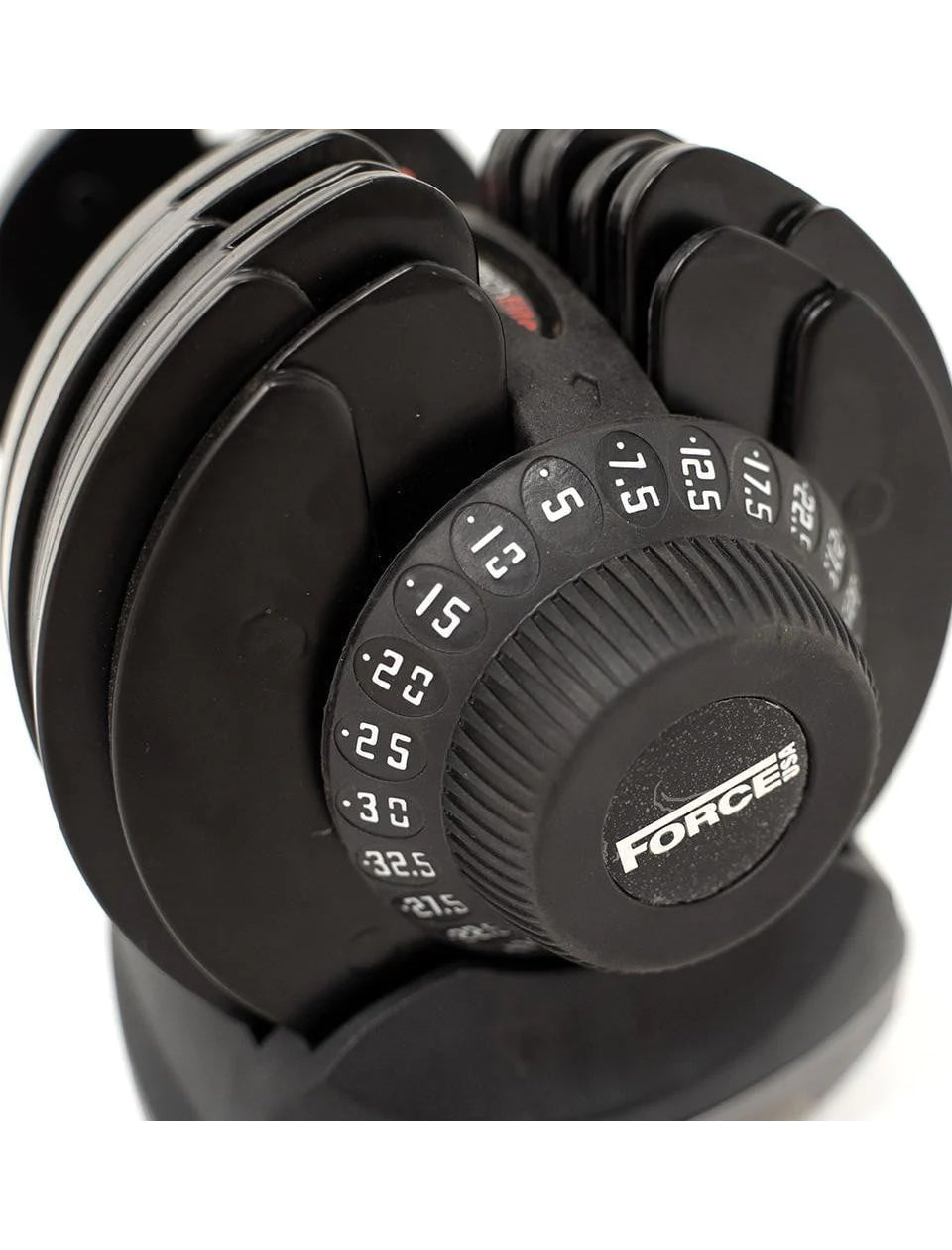 FORCE USA DialTech Elite 32.5kg Adjustable Dumbbell Pair With Stand