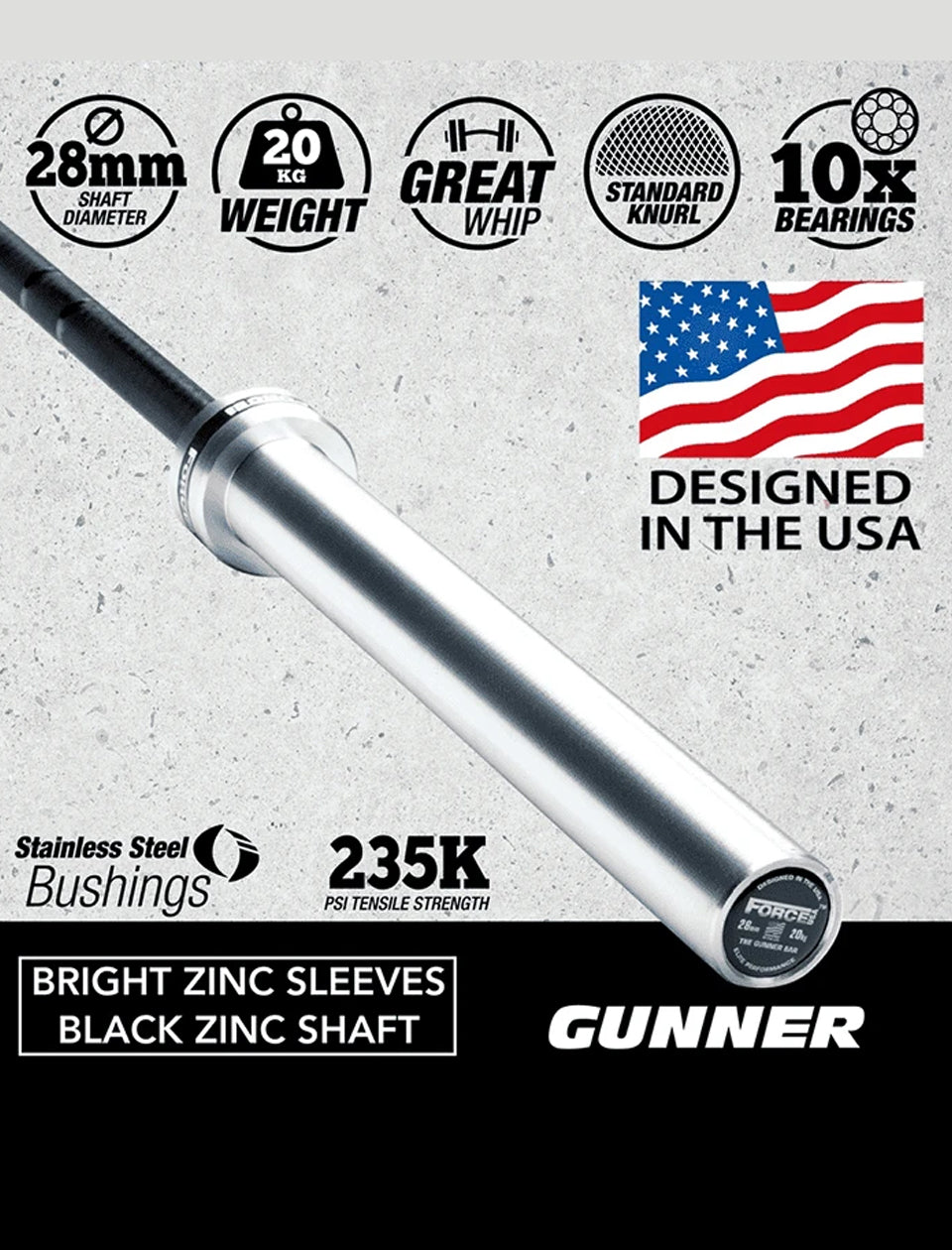 Force USA Gunner Barbell