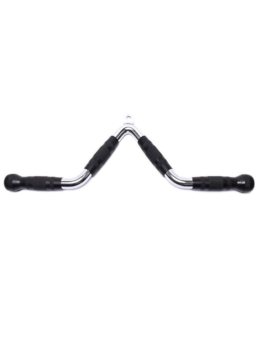 Lat Attachment - V Bar with Rubber Grip End Lat Pull Down Cable