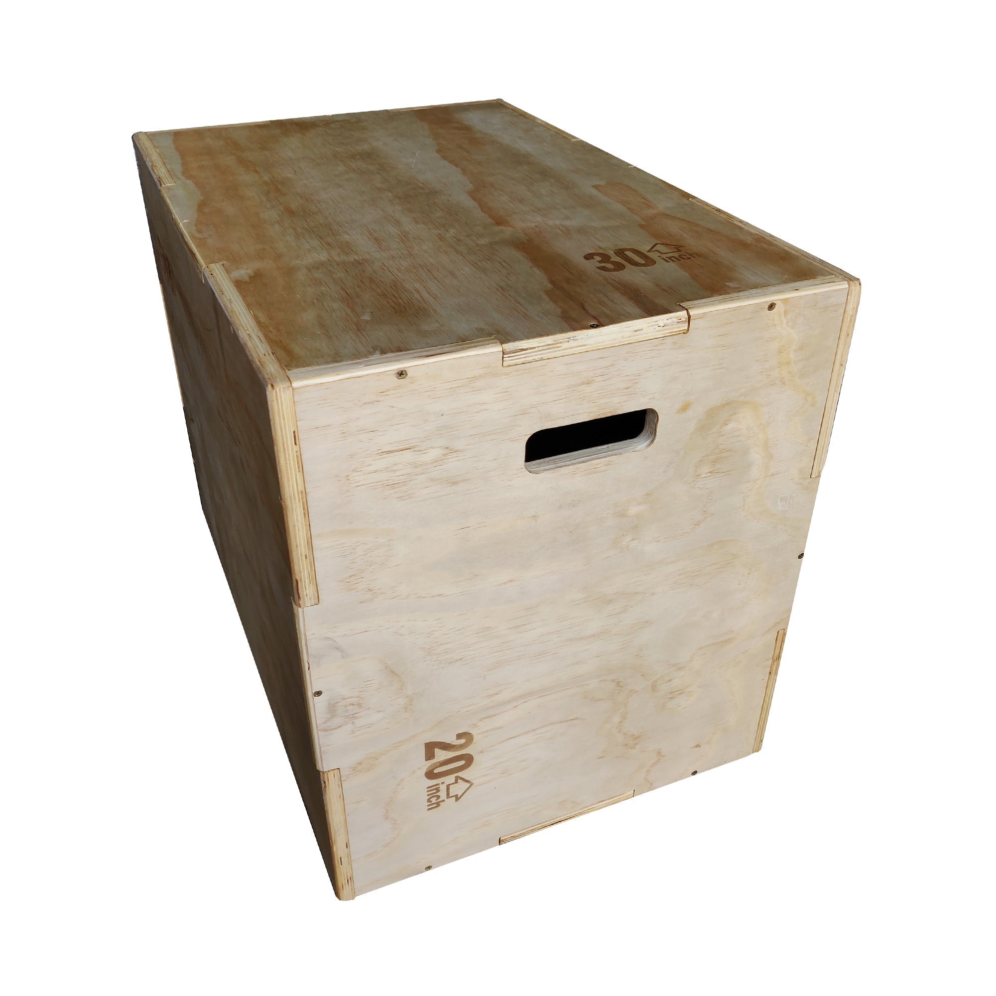1441 fitness 3 IN 1 Wooden Plyo Box - (24'' x 30'' x 20'' Inches)