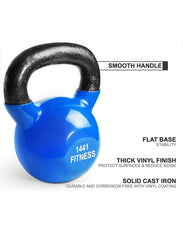 1441 Fitness Vinyl Coated Kettlebell 4 KG to 24 KG